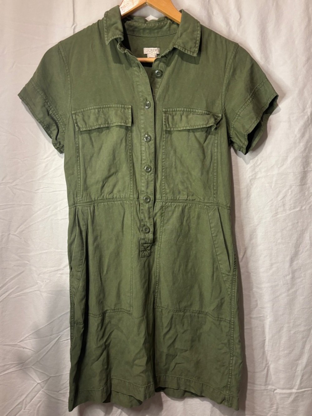 J-crew Denim short sleeve midi dress